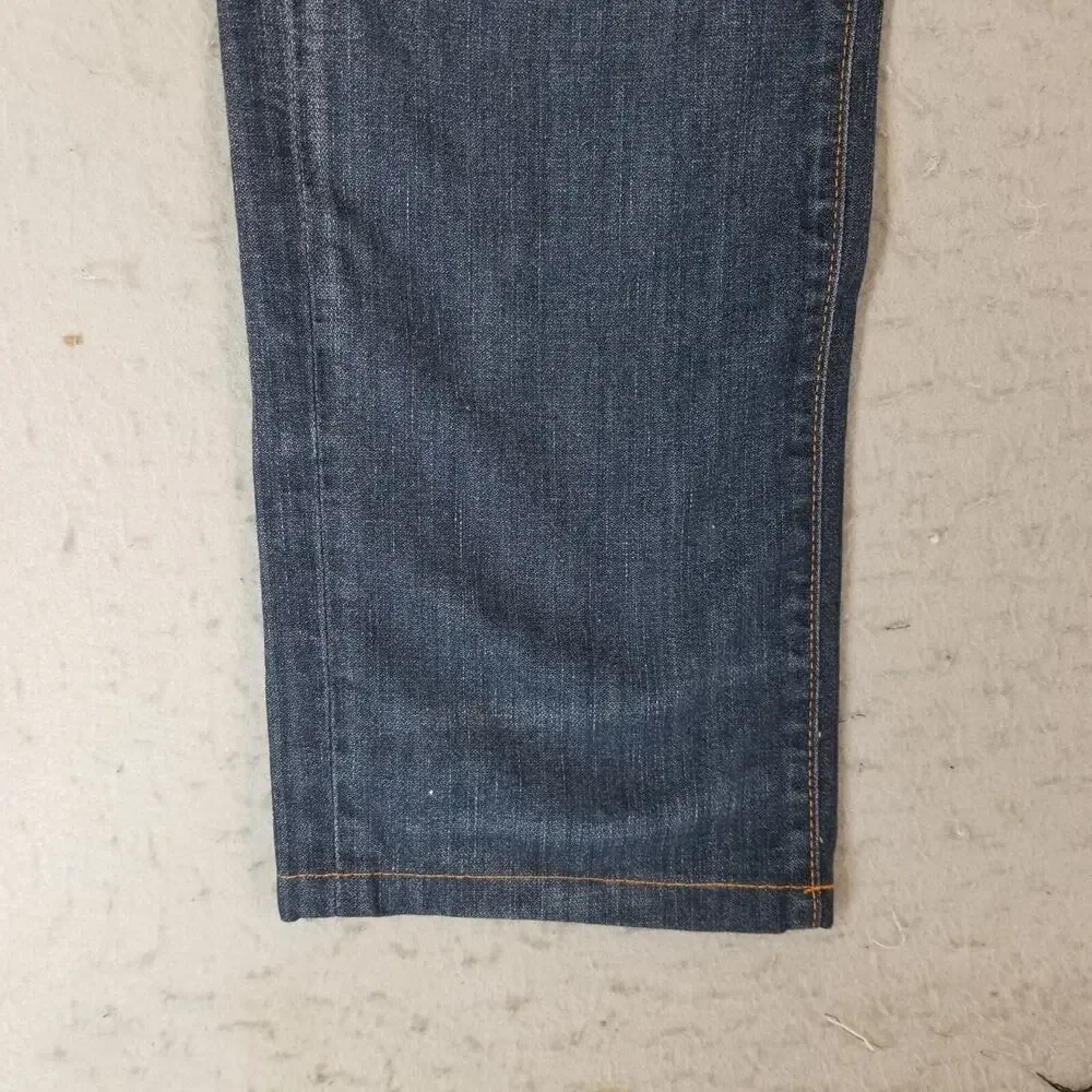 True Religion jeans men's 36x32 Geno‎ relaxed Slim flap pocket blue denim pants